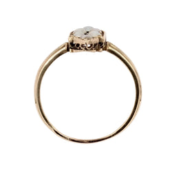 Bague ancienne écusson et perles fines - Castafiore