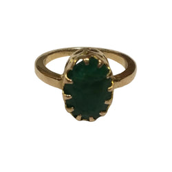 Bague ANCIENNE Emeraude en or jaune - Castafiore