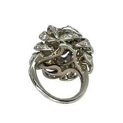 Bague ANCIENNE en or blanc et platine diamants - Castafiore