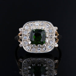 Ring peridot and diamonds former