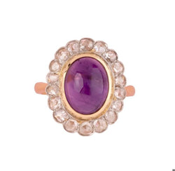 Bague ancienne en or jaune et platine - Castafiore