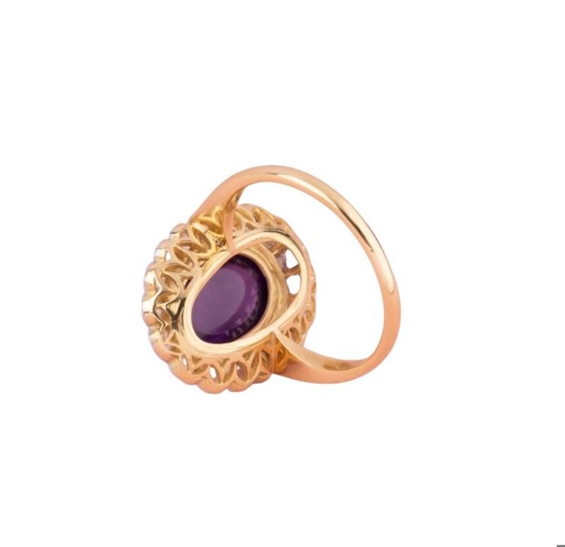 Bague ancienne en or jaune et platine - Castafiore