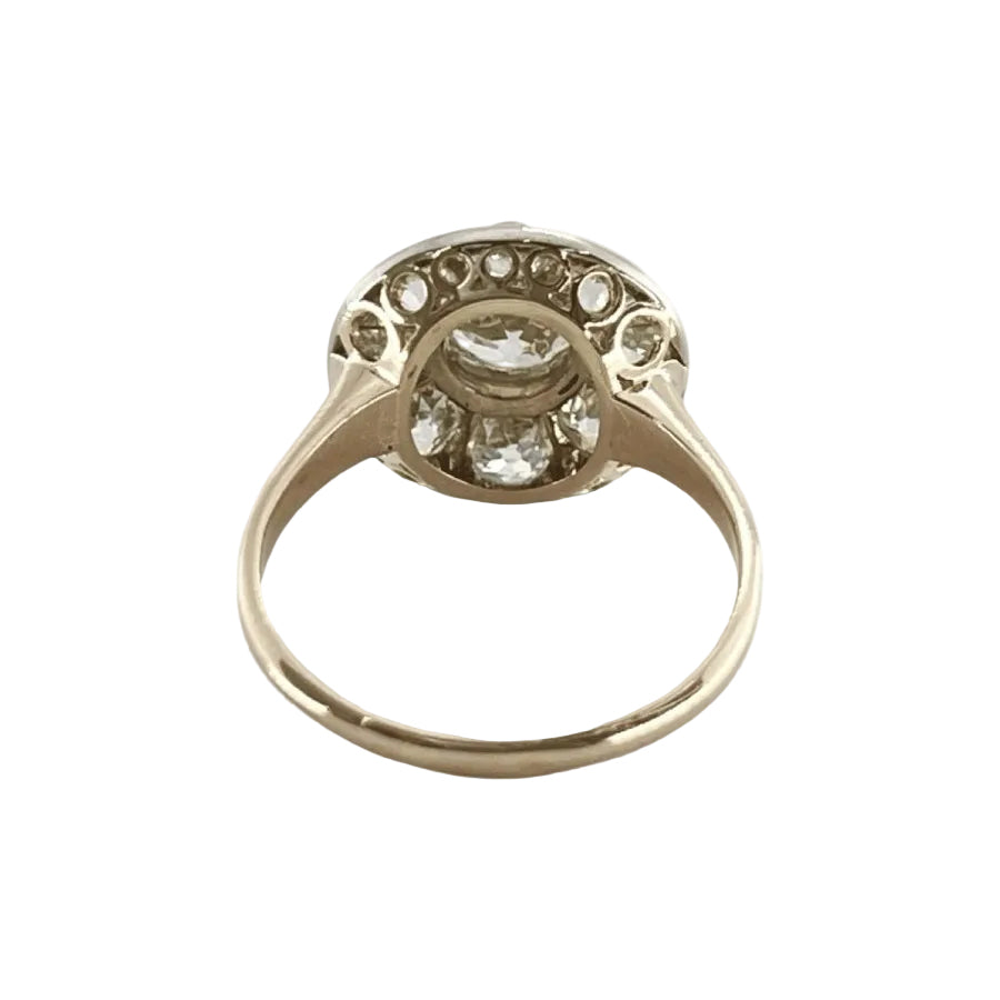 Bague ANCIENNE en or rose et diamants - Castafiore