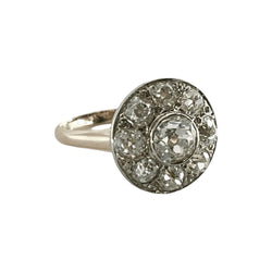 Bague ANCIENNE en or rose et diamants - Castafiore