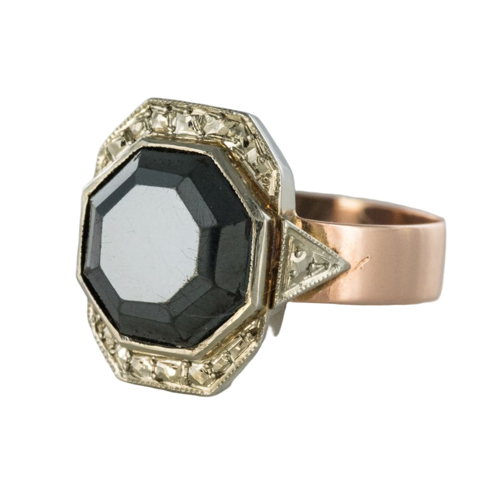 Bague ancienne hématite - Castafiore