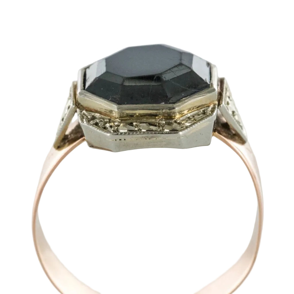 Bague ancienne hématite - Castafiore