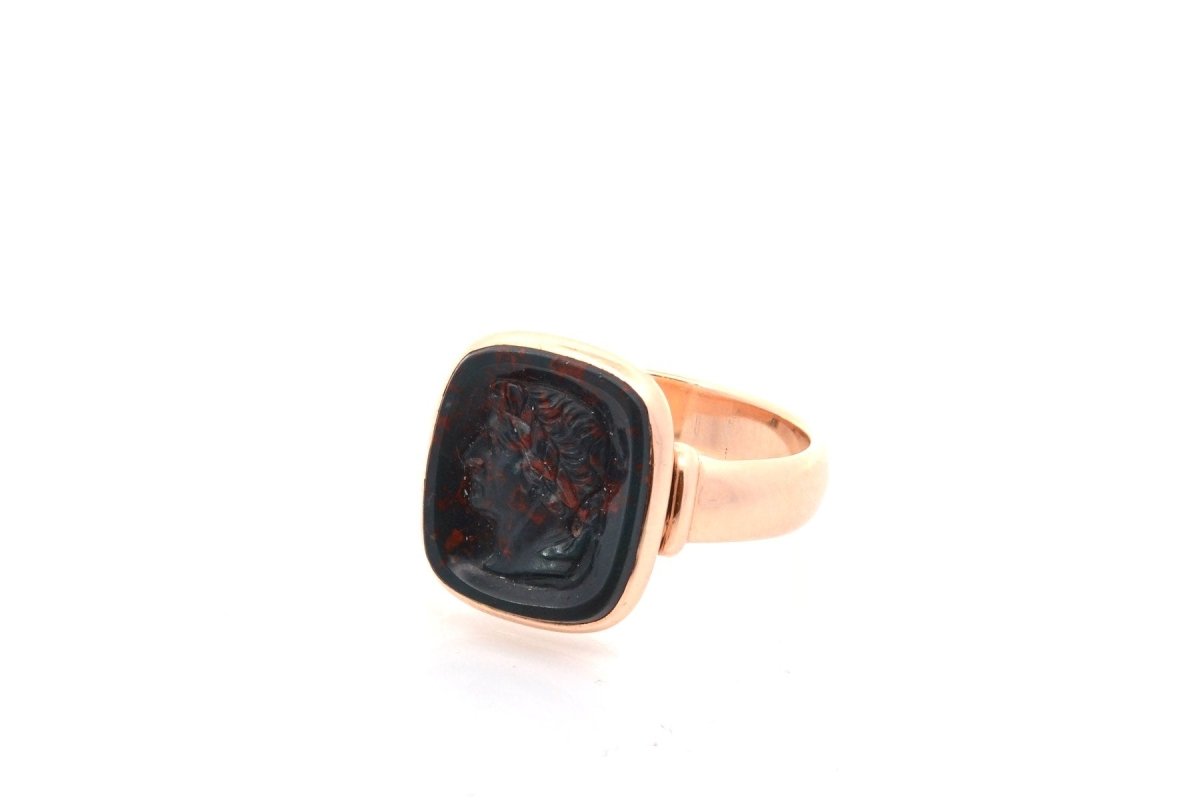 Ring old intaglio Blood Jasper
