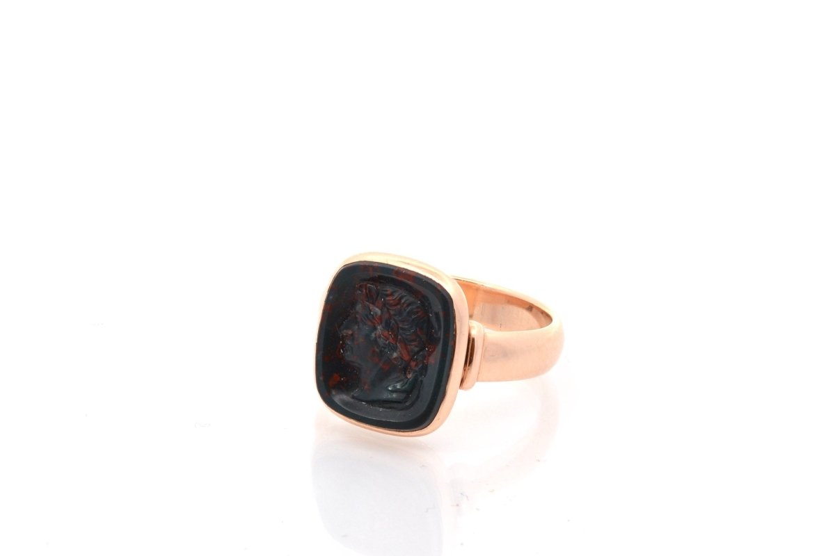 Ring old intaglio Blood Jasper
