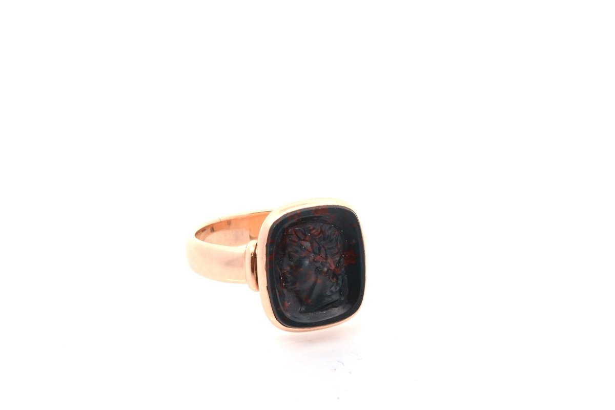 Ring old intaglio Blood Jasper