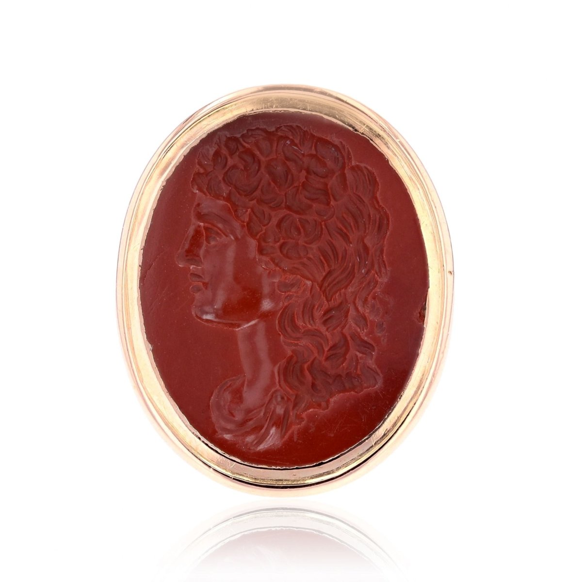 Ring old intaglio on red jasper