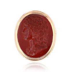 Ring old intaglio on red jasper