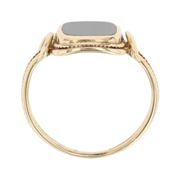 Bague ancienne jaspe sanguin et or - Castafiore