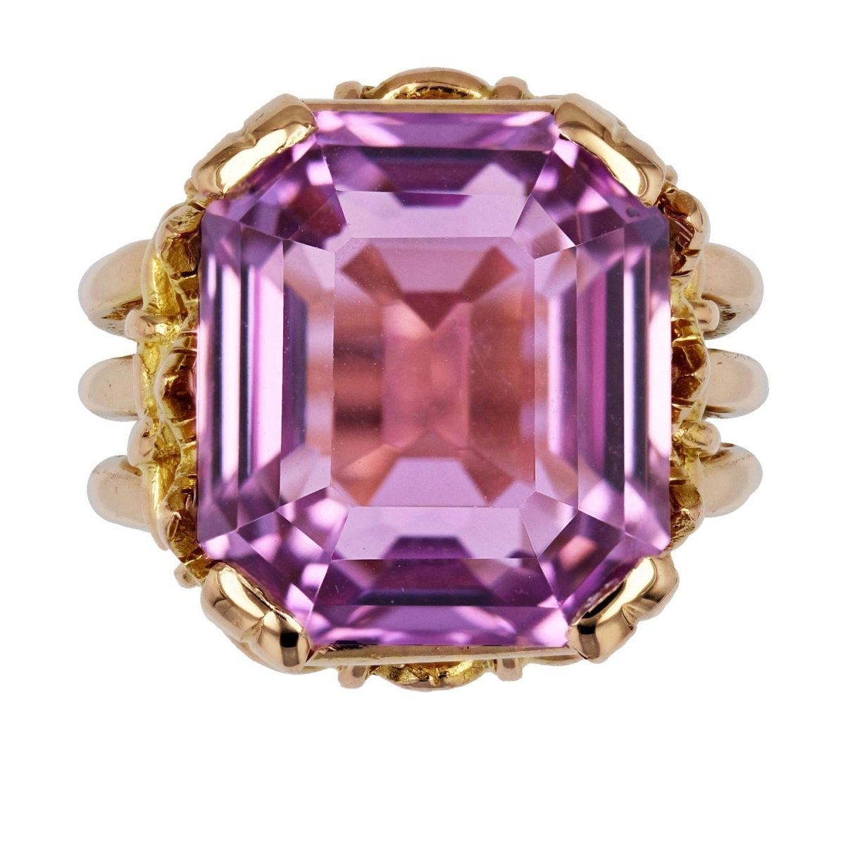 Bague ancienne Kunzite - Castafiore