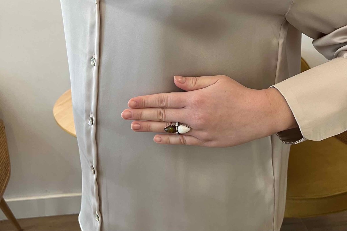 Bague ancienne opales et diamants - Castafiore