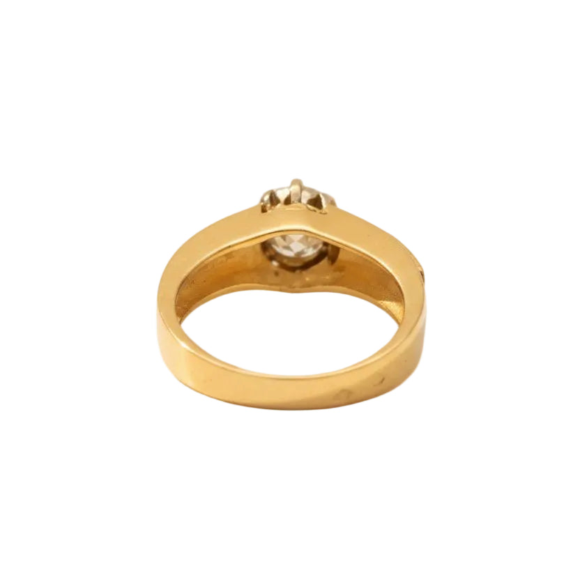 Bague Ancienne or jaune - Diamants 1,03 carats - Castafiore
