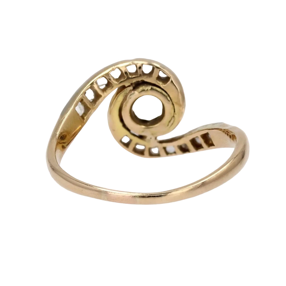 Bague ancienne tourbillon diamants - Castafiore