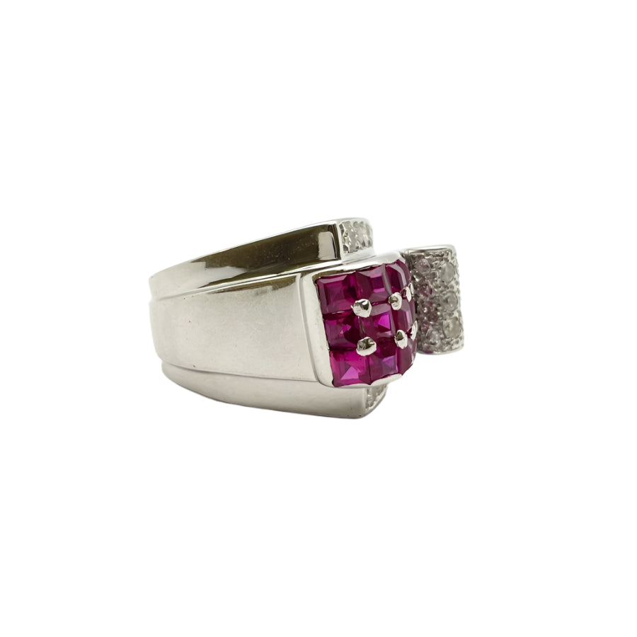 Bague Anello en or blanc et diamants - Castafiore