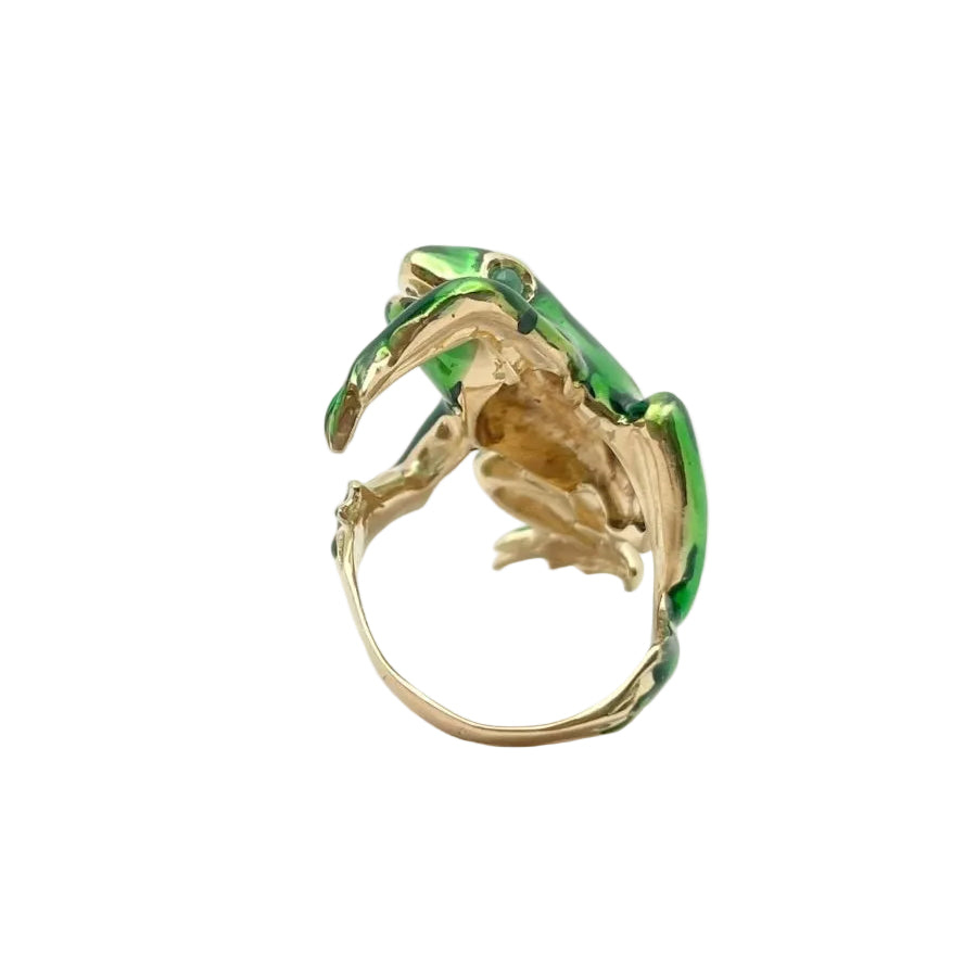 Bague Anello en or jaune et émail - Castafiore