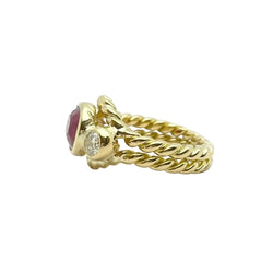 Bague Anello rubis en or jaune et diamants - Castafiore