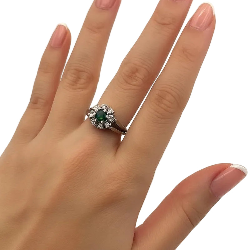 Bague ANILLO De oro blanco en or blanc et tourmaline - Castafiore