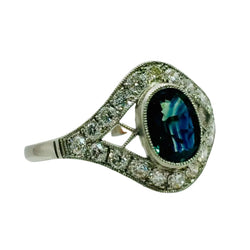 Bague ANILLO en platine et saphir - Castafiore