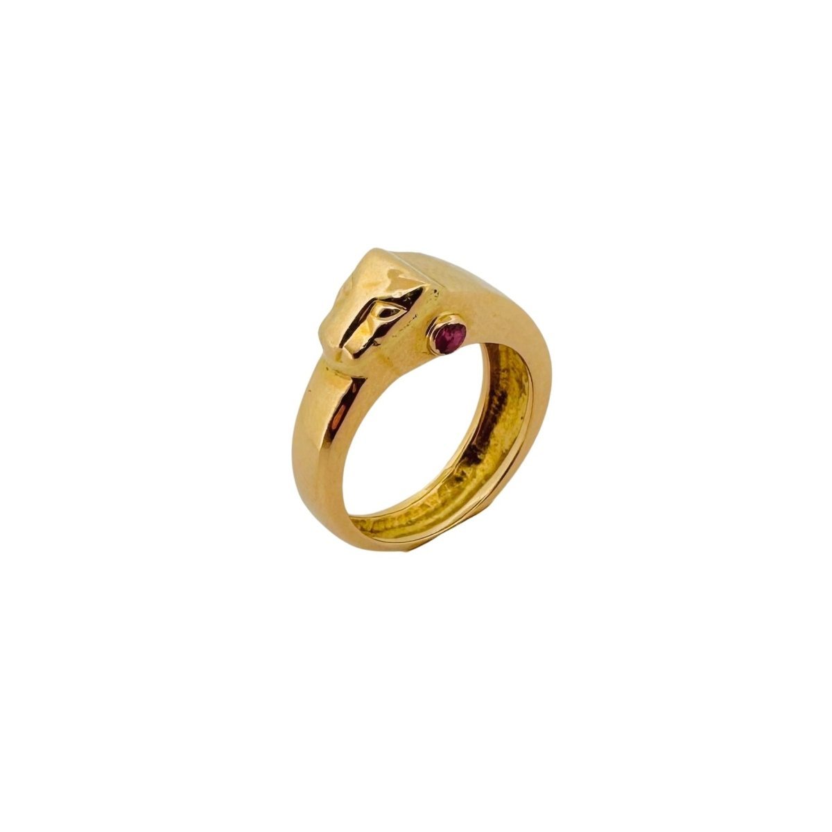 Bague "Animal" en or jaune et rubis - Castafiore