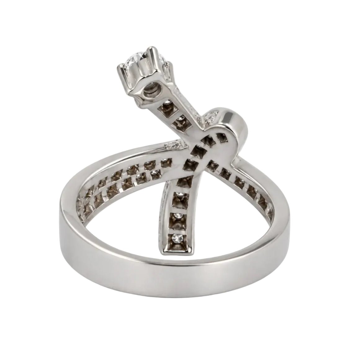 Bague A.ROURE en or blanc et diamants - Castafiore