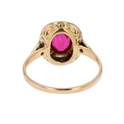 Bague ART DÉCO Ancienne en or jaune et diamants - Castafiore