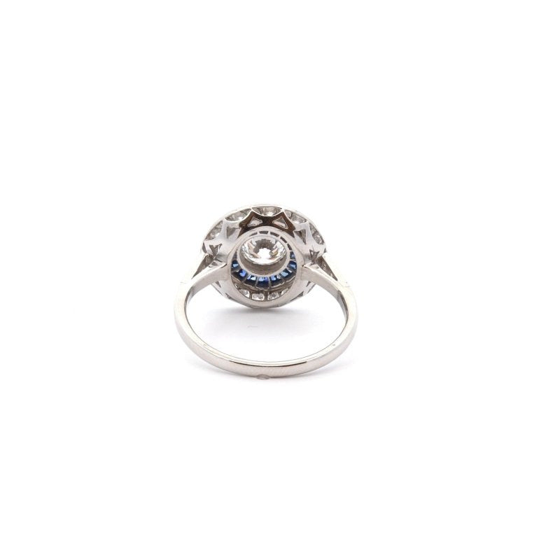 Bague art déco diamant de 0,71ct G/SI1 - Castafiore