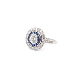 Bague art déco diamant de 0,71ct G/SI1 - Castafiore