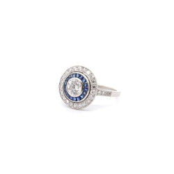 Bague art déco diamant de 0,71ct G/SI1 - Castafiore