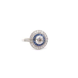 Bague art déco diamant de 0,71ct G/SI1 - Castafiore