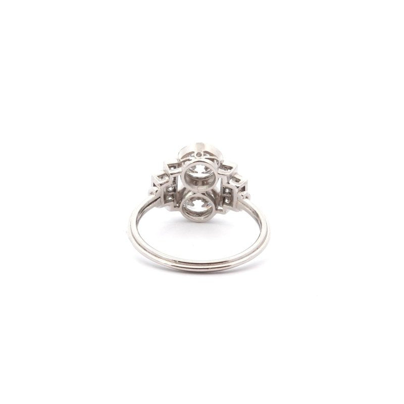 Bague art déco diamants en platine - Castafiore