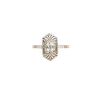 Bague Art Deco diamants or blanc - Castafiore