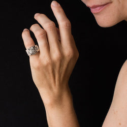 Bague art déco diamants platine - Castafiore