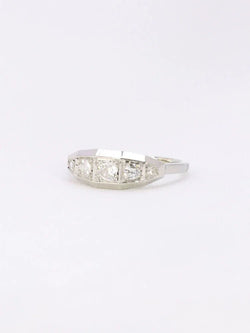 Bague Art Deco diamants taille ancienne - Castafiore