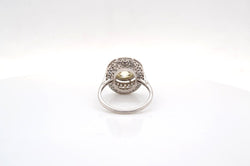 Bague Art Déco en diamant, saphirs et platine - Castafiore