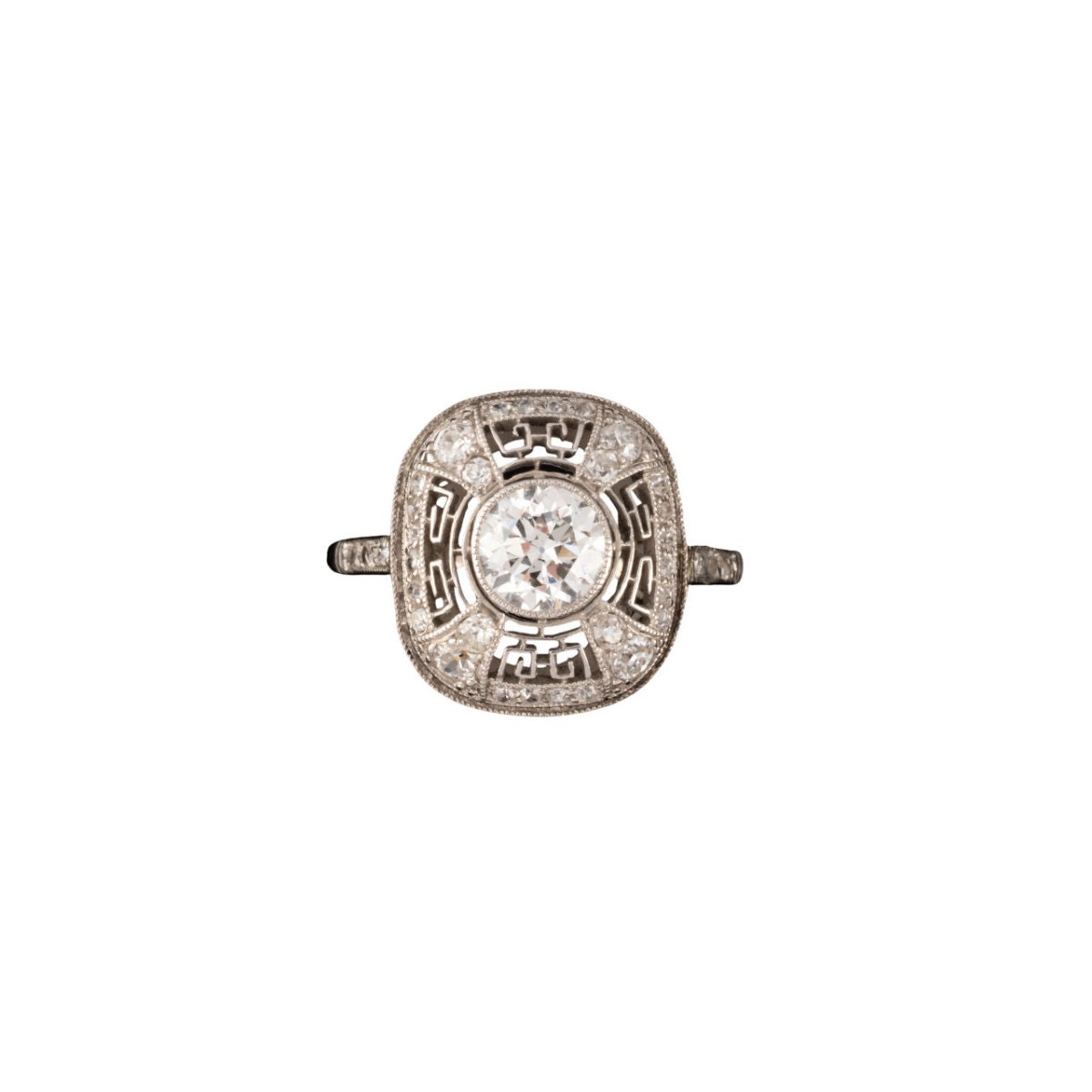 Bague Art Déco en or et diamants - Castafiore