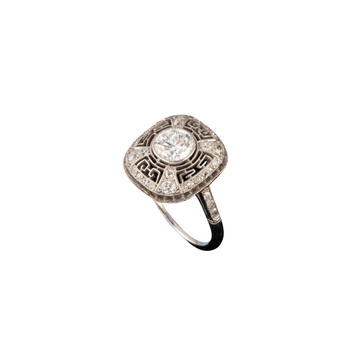 Bague Art Déco en or et diamants - Castafiore