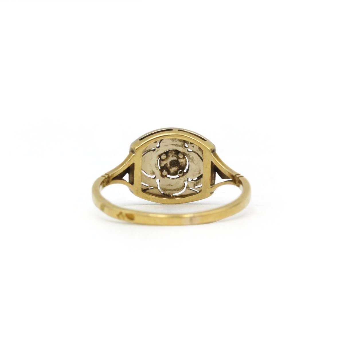 Bague Art Déco en or, platine et diamant - Castafiore