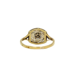 Bague Art Déco en or, platine et diamant - Castafiore