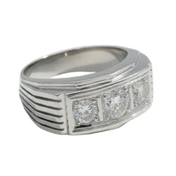 Bague Art Déco en platine et diamants - Castafiore