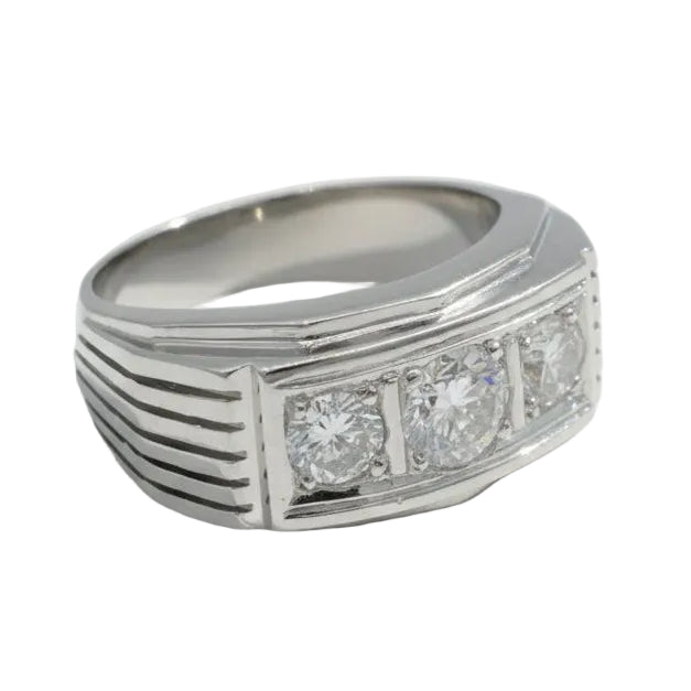 Bague Art Déco en platine et diamants - Castafiore