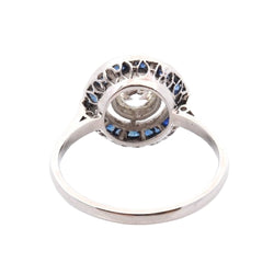 Bague Art déco en platine et diamants - Castafiore