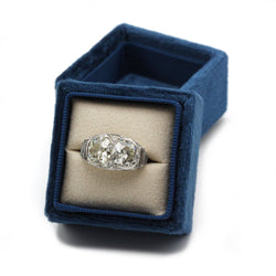 Bague Art - Déco en platine et diamants - Castafiore