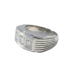 Bague Art Déco en platine et diamants - Castafiore