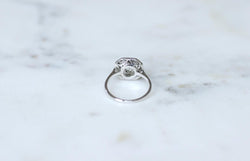 Bague Art Déco Octogonale Diamants 0,60 Ct - Castafiore
