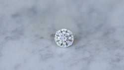Bague Art Déco Octogonale Diamants - Castafiore