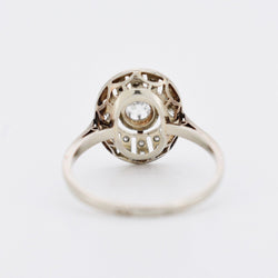 Bague Art Deco Or Platine et Diamants - Castafiore