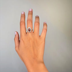 Bague Art Déco - Or, Rubis & Diamants - Castafiore